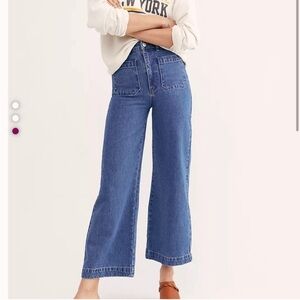 Rolla’s Classic Blue Wide-Leg Jeans